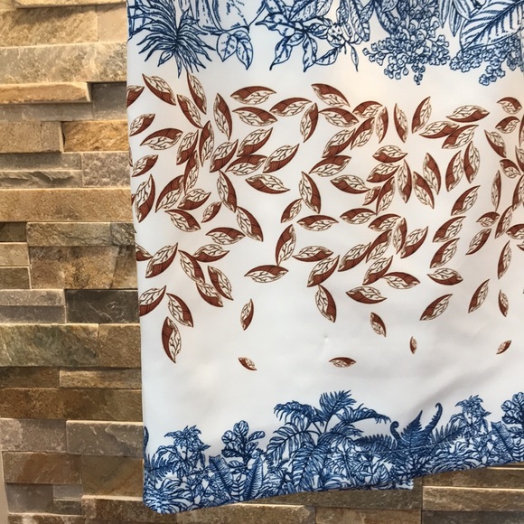 YIGAL AZROUËL Falling Leaf Print Scuba Skirt - Picture 5 of 8